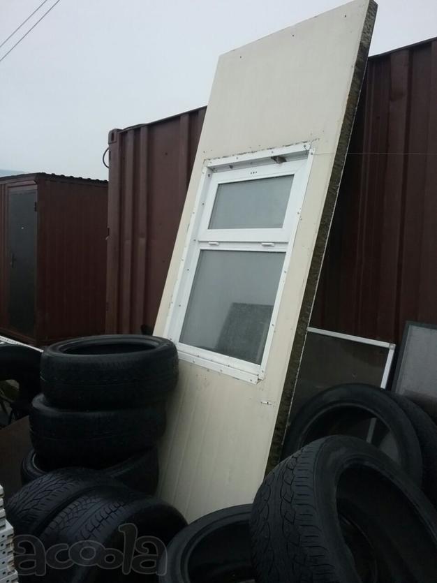 Продажа сэндвич панели б\у с окном